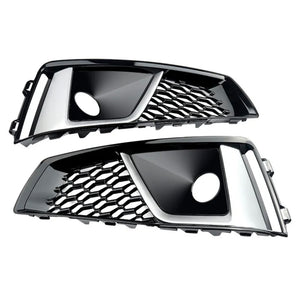 Front Bumper Fog Light Lamp Cover ACC Grille Grill For Audi A4 B9 S-LINE S4 2018-2020
