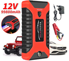 Load image into Gallery viewer, 99800mAh Car Battery Jump Starter Power Bank