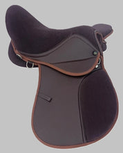 Load image into Gallery viewer, Synthetic Leather Halflinger Horse Suede Saddle All Purpose
