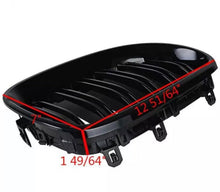 Load image into Gallery viewer, Gloss Black Kidney Grills Grill For BMW E60 E61 5 Series 2003 - 2010
