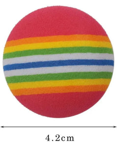 6 x Practice Golf Balls  Rainbow Colour Soft EVA Foam or Coloured Plastic Training Indoor Outdoor