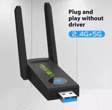 Load image into Gallery viewer, Wireless WiFi Network Adapter 1300Mbps