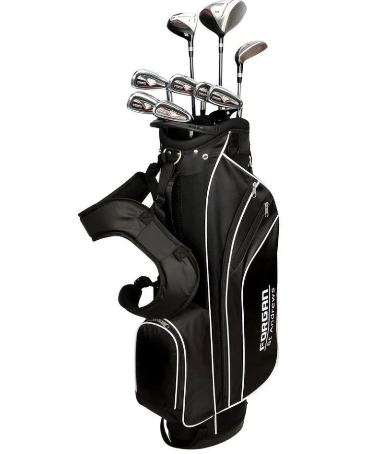 Forgan F100 Mens Golf Clubs Set with Bag, Graphite/Steel