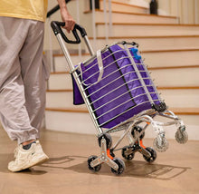 Load image into Gallery viewer, Portable Folding Shopping Trolley • Stair Climbing with Ease