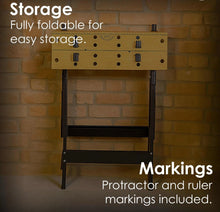 Load image into Gallery viewer, DIY Folding Foldable Trestle Work Bench Workbench 100kg