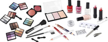 Load image into Gallery viewer, 76pc Vanity Case Beauty Cosmetic Set Travel Make Up Box