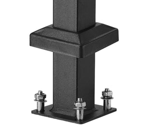 2-3 Step Handrails for Outdoor Black Stainless Steel