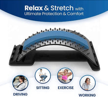 Load image into Gallery viewer, Massager Back Stretcher Posture Corrector Pain Relief Lumbar Support 3 Levels