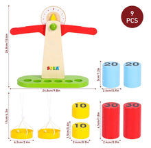 Load image into Gallery viewer, Wooden Balancing Counting Weighing Scale Educational Toy for Kids 3+