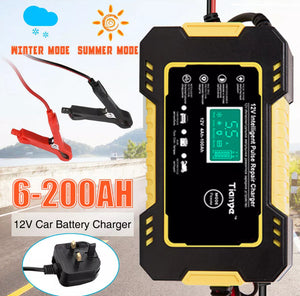 Car / Motorbike Battery Charger 12V LCD Display