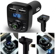 Load image into Gallery viewer, Car Bluetooth FM Transmitter MP3 USB Charger Adapter