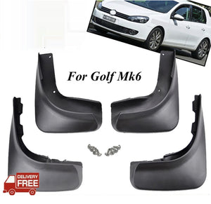 Moulded Mud Flaps Splash Guards Front Rear For VW Golf Mk6 09~13