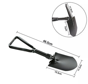 Heavy Duty Compact Folding Spade Shovel for Garden, Camping etc