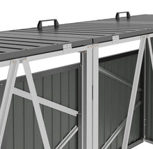 Load image into Gallery viewer, Metal Wheelie Bin Shelter Shed Storage for 1, 2, 3 or 4 Bins