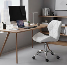 Load image into Gallery viewer, PU Leather Computer Office Desk Chair Adjustable Lift Swivel