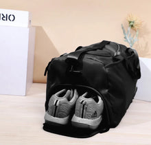 Load image into Gallery viewer, Black Tote Bag for Travel, Gym etc