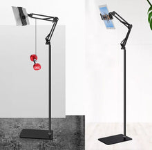 Load image into Gallery viewer, Universal 360° Adjustable Floor Stand Holder for Tablet/iPad/Phone 4-12.5”