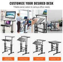 Load image into Gallery viewer, Standing / Sitting Desk Height Adjustable Workstation