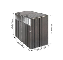 Load image into Gallery viewer, Metal Wheelie Bin Shelter Shed Storage for 1, 2, 3 or 4 Bins