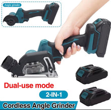 Load image into Gallery viewer, 2-in-1 21V Cordless 3” Angle Grinder &amp; Circular Saw with 2 Batteries