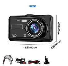 Load image into Gallery viewer, 4" HD 1080P Dual Dash Cam Car Camera Recorder