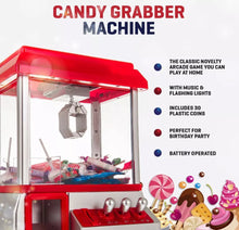 Load image into Gallery viewer, Retro Arcade Candy Grabber Machine with Claw &amp; Joystick