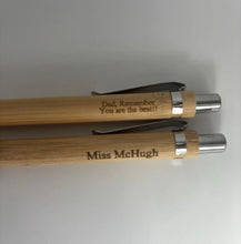 Load image into Gallery viewer, Personalised Engraved Wooden Pen