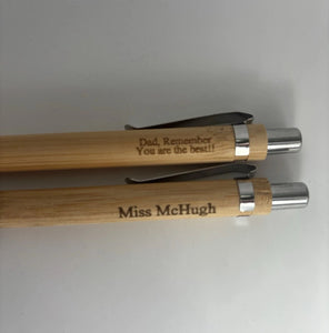 Personalised Engraved Wooden Pen