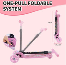 Load image into Gallery viewer, Kids Scooter Kick Push Flashing Led Light Up Wheels Tilt Steer