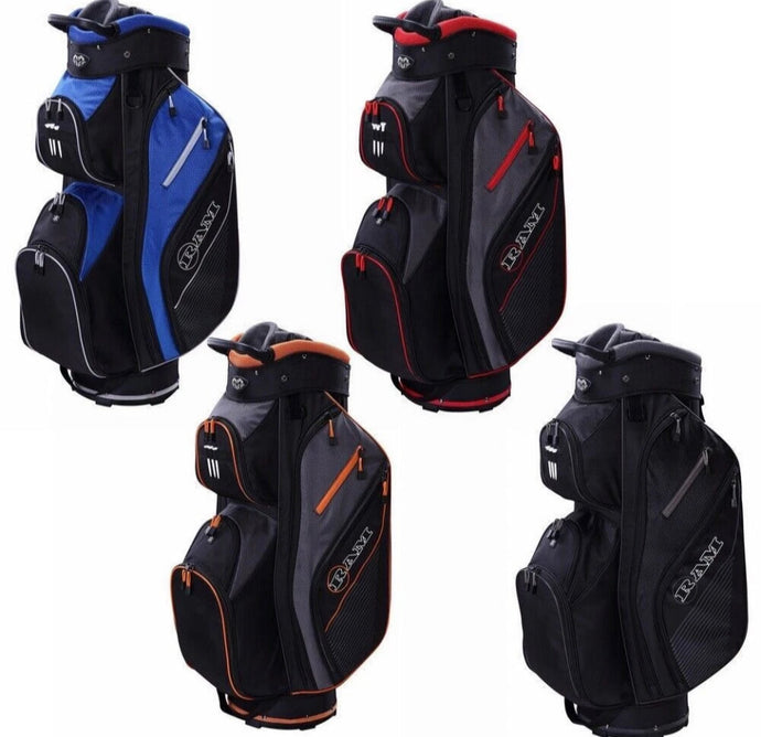 Ram Golf Lightweight Trolley Bag with 14 Way Dividers