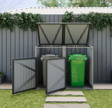 Load image into Gallery viewer, Metal Wheelie Bin Shelter Shed Storage for 1, 2, 3 or 4 Bins