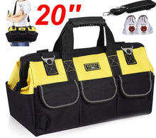 Load image into Gallery viewer, 20&quot; Tool Bag Multifunctional Heavy Duty Hard Base