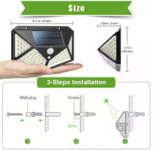 Load image into Gallery viewer, 4 x Solar Powered Wall Lights LED PIR Motion Sensor