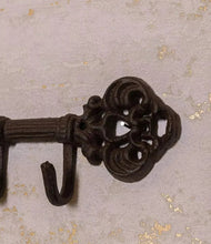Load image into Gallery viewer, Cast Iron Key Coat Holder Hooks Vintage Style