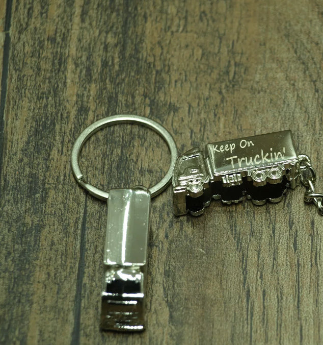 Personalised Metal Truck Lorry Car Keyring