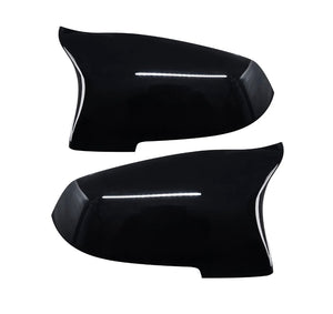 2pcs For BMW 6 Series F06 F12 F13 LCI 2013-16 Gloss Black Wing Mirror Cover Caps