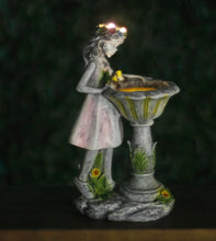 Load image into Gallery viewer, Solar Angel Garden Ornament LED Light Up Wishing Well Fairy Statue
