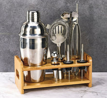 Load image into Gallery viewer, 15 Pieces Cocktail Shaker Set Premium Stainless Bartender Mixing Kit