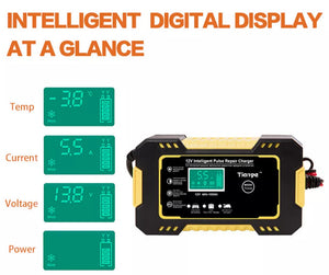 Car / Motorbike Battery Charger 12V LCD Display