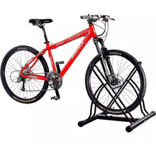 Load image into Gallery viewer, Double Bike Floor Parking Stand Bicycle Storage Rack