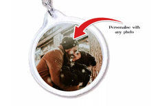 Load image into Gallery viewer, Personalised Keyring Your Own Photo Logo Text Customised