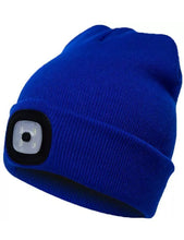 Load image into Gallery viewer, Beanie Hat with Rechargeable LED Light