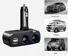 Load image into Gallery viewer, 2 Way Car Socket USB Multi Charger