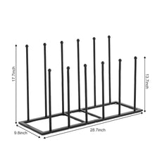 Load image into Gallery viewer, 6 Pair Welly Boot Metal Rack Indoor or Outdoor