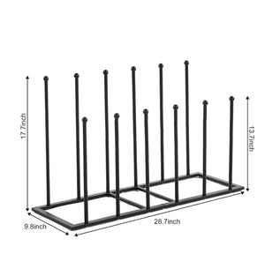 6 Pair Welly Boot Metal Rack Indoor or Outdoor