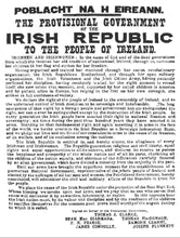 Load image into Gallery viewer, Irish Proclamation 1916 Easter Rising Metal Wall Sign