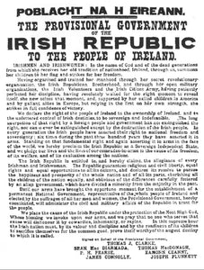 Irish Proclamation 1916 Easter Rising Metal Wall Sign