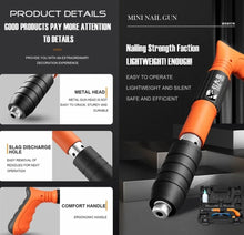 Load image into Gallery viewer, Mini Nail Gun Manual Air Nailer with 4 Gears