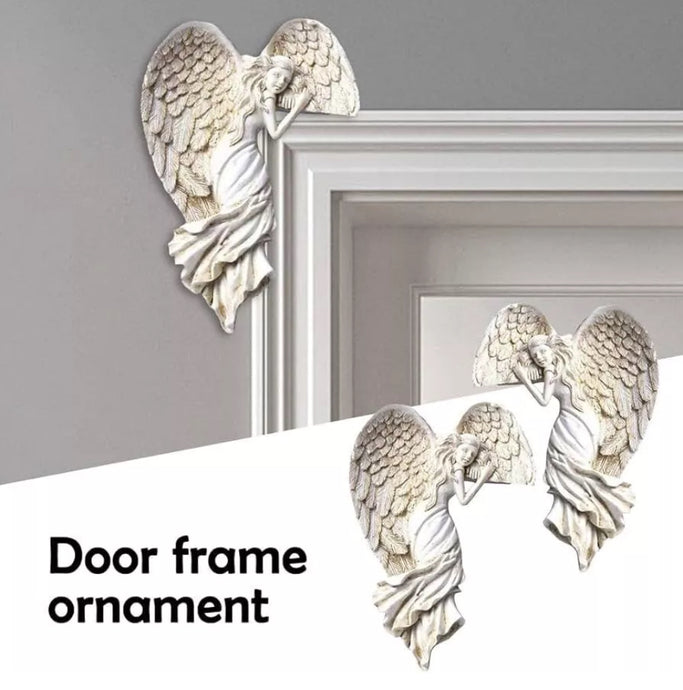 Set of 2 Door Frame Angel Wings Wall Angels Ornament