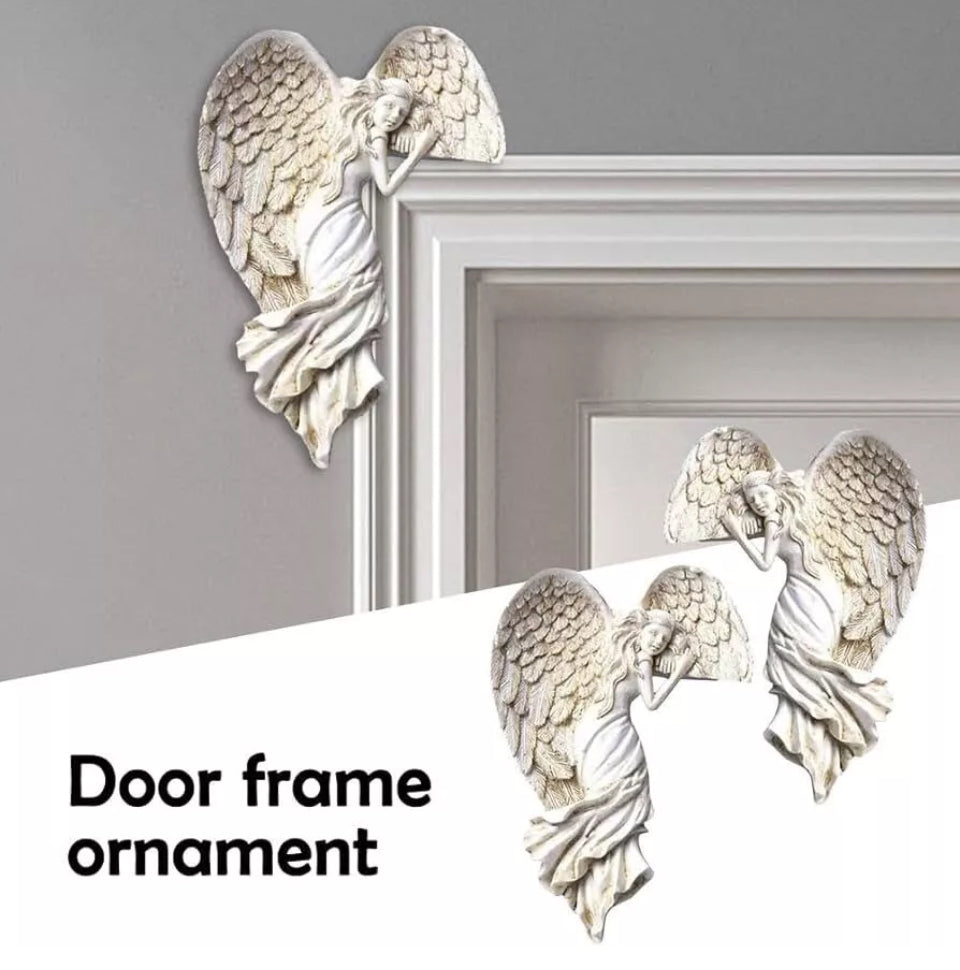 Set of 2 Door Frame Angel Wings Wall Angels Ornament
